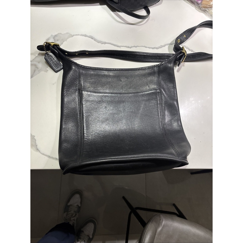 Coach Vintage #9060 Slim Duffle Sac Black Shoulder/Crossbody Bag Purse